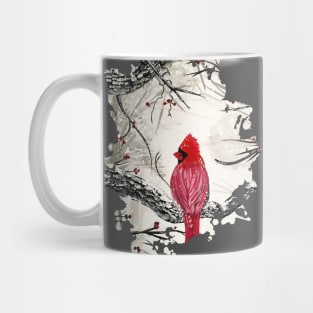 Red Robins Winter Mug